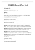 NUR 2032 Exam #1 Test Bank Chapter 29 Kozier & Erb’s Fundamentals of Nursing, 10/E