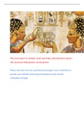 Class notes History of the ancient Egyptian civilization  The Egyptians, ISBN: 9780415271035