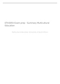ETH305V exam preparation- Summary Multineural Education