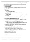 BIO MISC Cell Bio Block 2 pres 5 objectives - DNA replication & repair verified study guide with latest notes