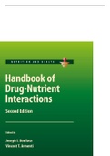 Handbook of Drug-Nutrient Interactions by Boullata and Vincent 2nd Edition