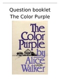Toets vragen en Samenvatting The Color purple. 4-6 vwo.
