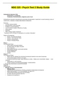 NSG 325 - Psych Test 2 Study Guide.