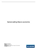 Macro-economie - Samenvatting inclusief lesnota's en examenverwijzingen