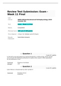 NURS-6501N-58,Advanced Pathophysiology Week 11 Final Exam, Graded A