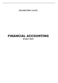 FINANCIAL ACCOUNTING STUDY GUIDE