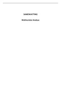 Uitgebreide samenvatting - Theorie Multivariate Analyse (MVA) - ISBN 9789462366763 (Samenvatting  Multivariate Analyse / Multivariate Analysis (R_Multiv.ana)