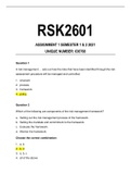 RSK2601 Assignment pack (2021)