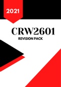 CRW2601 Revision Pack (All you need!)