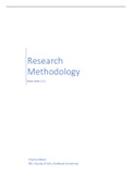 Lecture notes of all lectures of Research Methodology I 