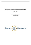 Summary Corporate Entrepreneurship 2020 - 2021