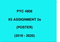 PYC4808 ASSIGNMENT 2 POSTER OF MODERNISM AND POSTMODERNISM (2019-2020) (5 ASSIGNMENTS)