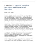 PSY B32 Chapter 7 Somatic Symptom Disorders and Dissociative Disorders STUDY GUIDE