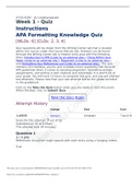 GEN499 Week 1 Assignment 1, APA “Find the Errors” Task