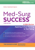 (Davis’s success series.) Colgrove, Kathryn Cadenhead - Med-surg success _ a Q & A review applying critical thinking to test taking-F.A. Davis Company