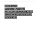 TEST BANK UNDERSTANDING PATHOPHYSIOLOGY, 5TH EDITION HUETHER AND MCCANCE: