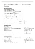 Wiskunde B vwo hoofdstuk 12: goniometrische functies 