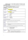 HELE samenvatting (behalve H7) van Methoden van Biomedisch onderzoek (jaarvak)