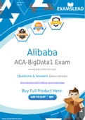 Alibaba ACA-BigData1 Dumps - Getting Ready For The Alibaba ACA-BigData1 Exam