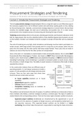 Summary  - Procurement Strategies and Tendering (201800048)