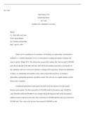 Acc 405 final project two.docx  ACC 405  Final Project Two Partnership Memo ACC 405  Southern New Hampshire University  Memo  To: Alan, Bob, and Carol  From: Alicia Danner  Re: Forming a partnership  Date: April 16, 2021  Thank you for consulting me for a