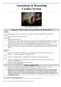 Case Study Assessment & Reasoning Cardiac System, John Gordon, 65 years old, Correct Study Guide, Download to Score A