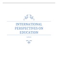 Lecture notes/summary international perspectives on education
