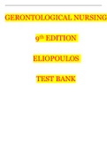 Gerontological Nursing 9th Edition Eliopoulos Test Bank_Updated