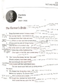 Really detailed annotation of The Farmer's Bride by Charlotte Mew