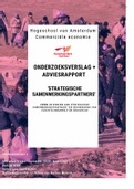 Onderzoeksverslag + adviesrapport HvA Commerciële economie Strategische Samenwerkingspartners aantrekken Vluchtelingenwerk  Geslaagd met Feedback