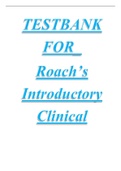 BIOL141 TESTBANK FOR  ROACH’S INTRODUCTORY CLINICAL PHARMACOLOGY 11TH EDITION   /BIOL 141 TESTBANK FOR  ROACH’S INTRODUCTORY CLINICAL PHARMACOLOGY 11TH EDITION  