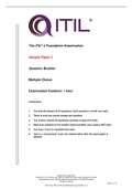 ITIL 4 sample paper 1 questions