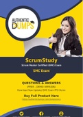 ScrumStudy SMC Dumps - Accurate SMC Exam Questions - 100% Passing Guarantee