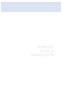 Summary Change Management IOR3