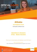 ACA-BigData1 Exam Questions - Verified Alibaba ACA-BigData1 Dumps 2021