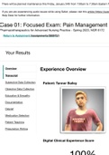 Case NGR 6172 (NGR6172) Case 01: Focused Exam: Pain Management Results|Tanner Bailey,complete shadow health guide, Spring 2020.