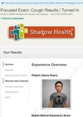 NRSE 3315 Module 3 Shadow Health Focus Exam- Cough Danny Rivera