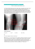 (answered) Assessing Musculoskeletal Pain Week 8 | Assessment; A 15-year-old male reports dull pain in both knees. 