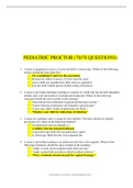ATI PEDIATRIC PROCTOR (70/70 QUESTIONS AND ANSWERS )