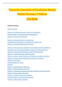 Test Bank for Varcarolis Essentials of Psychiatric Mental Health Nursing 3rd Edition | 28 Chapters