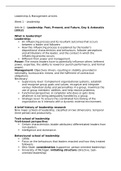 In-depth articles Summary Leadership & Management (6012S0051Y)