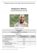 Respiratory Distress Case Study- Mark Peterson 45 years old