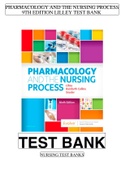 PHARMACOLOGY AND THE NURSING PROCESS, 9TH EDITION-TEST BANK