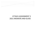 ICT2621 ASSIGNMENT 3 ANSWERS 2021