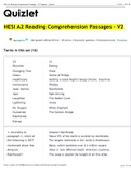 HESI A2 Reading Comprehension Passages - V2 Diagram | Quizlet.