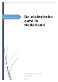 Profielwerkstuk over de elektrische auto in Nederland 