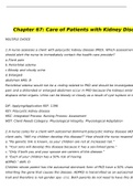 NURSING 160 Chapter 67: Care of Patients with Kidney Disorders