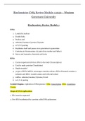 Biochemistry C785 Review Module 1 Study Guide_2020| Biochemistry Review Module 1 Complete