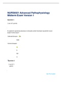 NURS6501 Midterm Exam 1,2,3,4: Advanced Pathophysiology(GRADE A )
