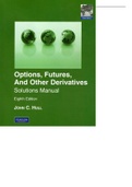 Options, Futures and Other Derivatives 8th edition by John Hull Solution Manual